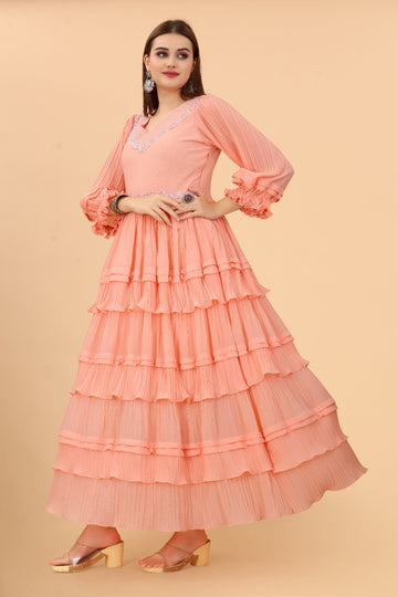 Designer Long Anarkali Gown Collection
