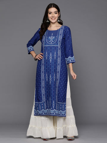 Rayon Printed Embroidered Kurti Collection
