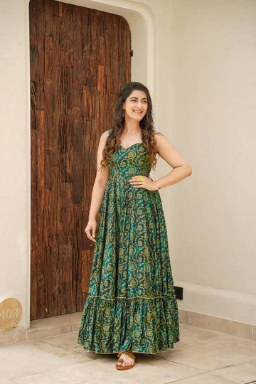 Rayon Digital Printed Fancy Gown Collection.