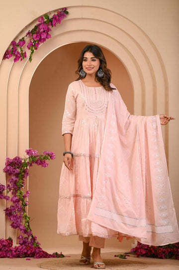 Mul Cotton Anarkali Fancy Readymade Collection