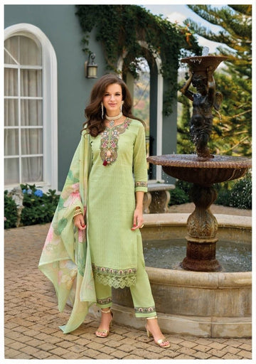 Designer Cotton Kurti Bottom With Dupatta
