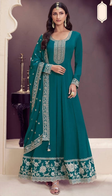 Chinon Embroidered Anarkali Suits Collection