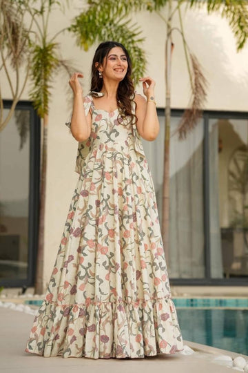 Rayon Digital Printed Fancy Gown Collection