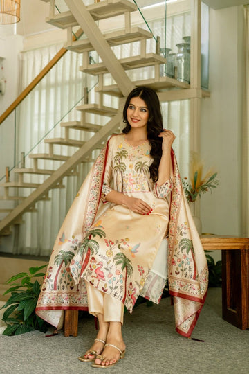 Elegant Viscose Assam Silk Ensemble