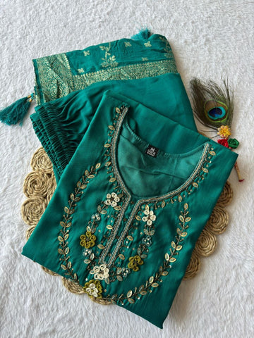 Premium Roman Silk Kurta set