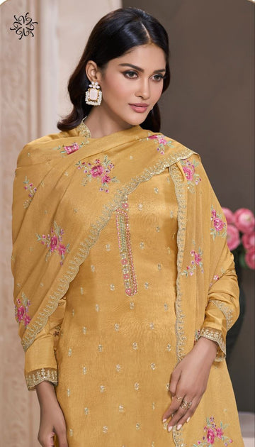 Embroidered Kurta Set with Dupatta