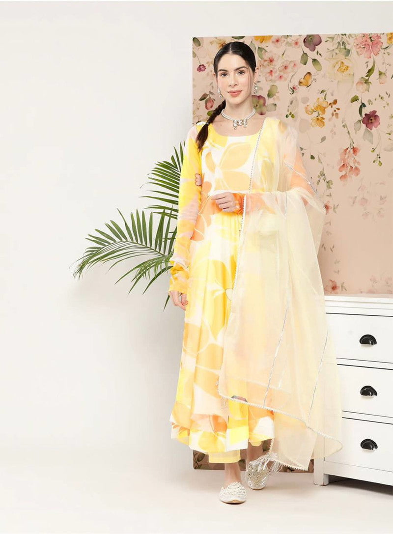 Beautiful Georgette Printed Long Kurti With Dupatta Collection