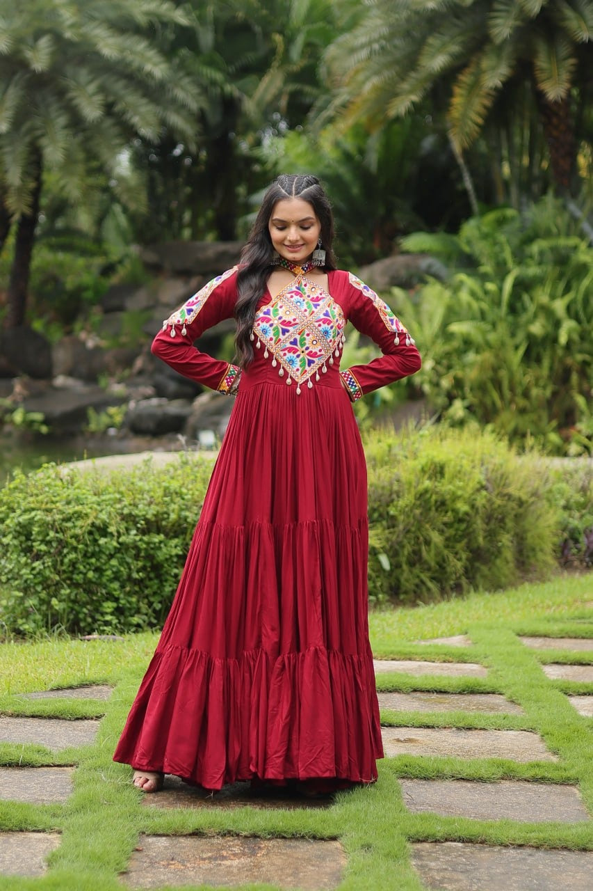 Rayon Designer Fancy Gown Collection