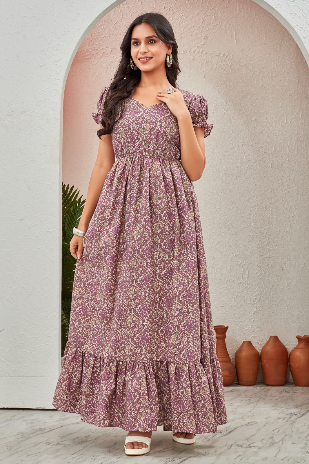 Cotton Printed Gown collection
