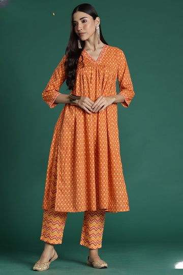 Cotton Printed Kurti With Bottom Collection