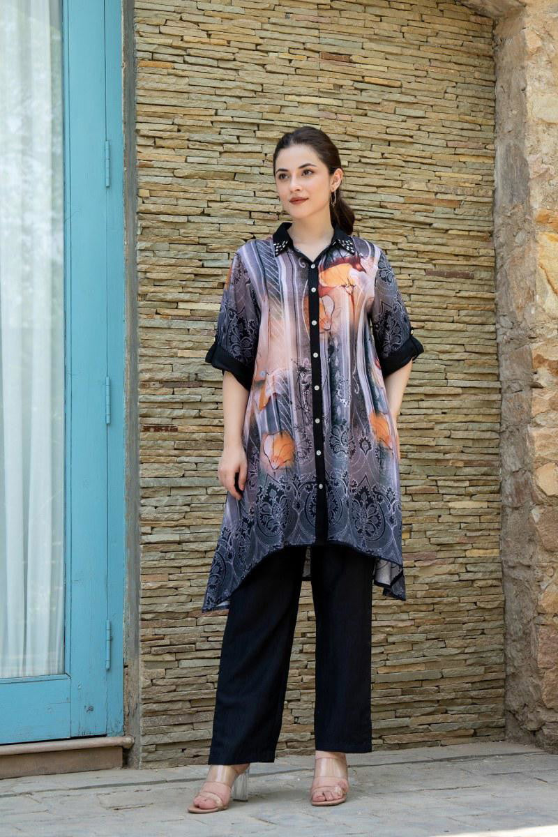 Georgette Silk Fancy Co Ord Set Collection