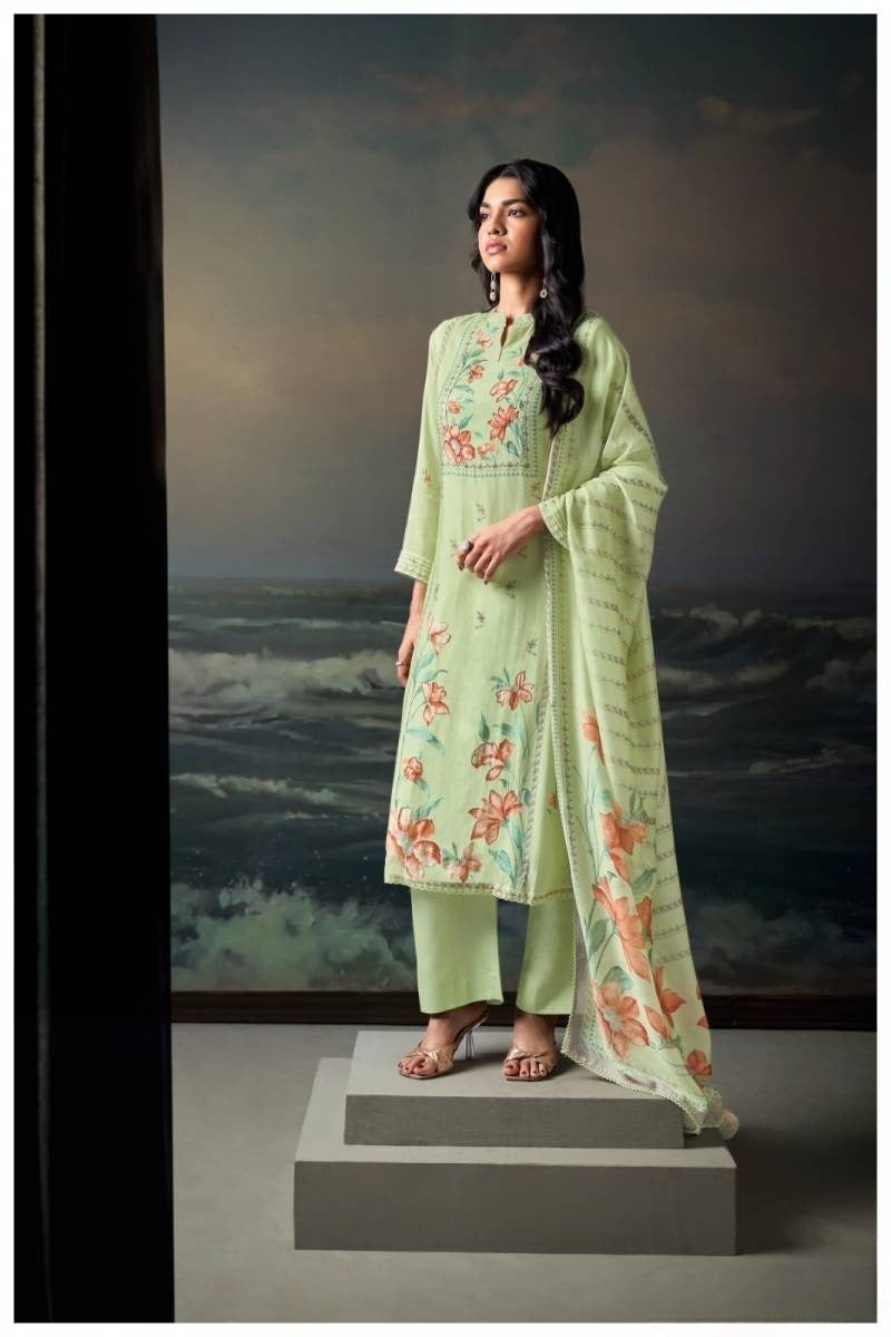Silk Printed Salwar Suit Collection