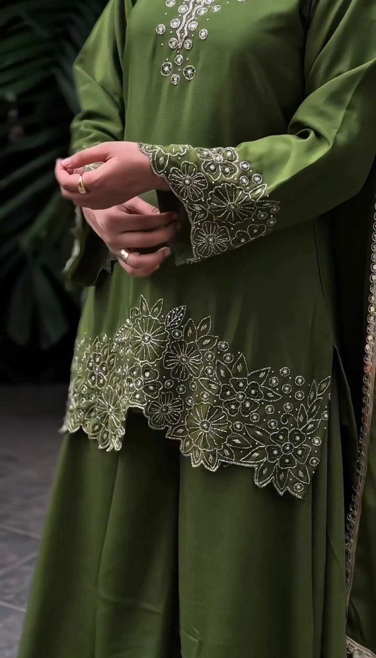 Elegant Chinon Silk Co-Ord Set