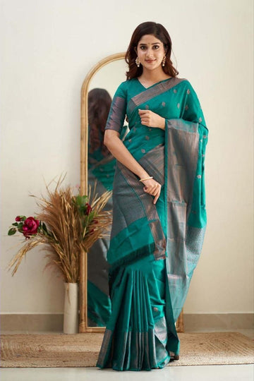 BEAUTIFUL RICH PALLU AND JACQUARD BORDER SAREE