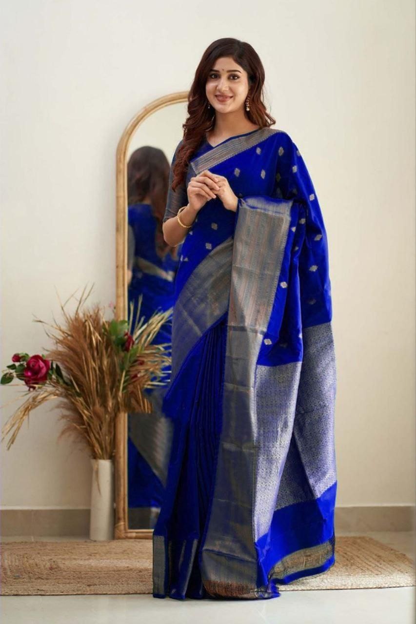 BEAUTIFUL RICH PALLU AND JACQUARD BORDER SAREE