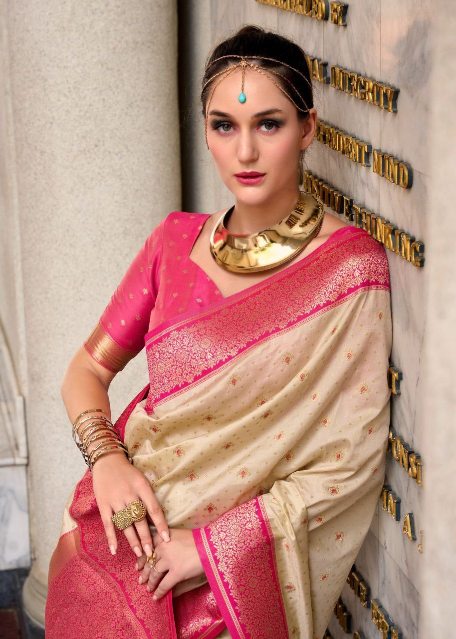 Pure Soft Silk Saree with Rich Zari Woven Pallu – Available in 4 Elegant Shades