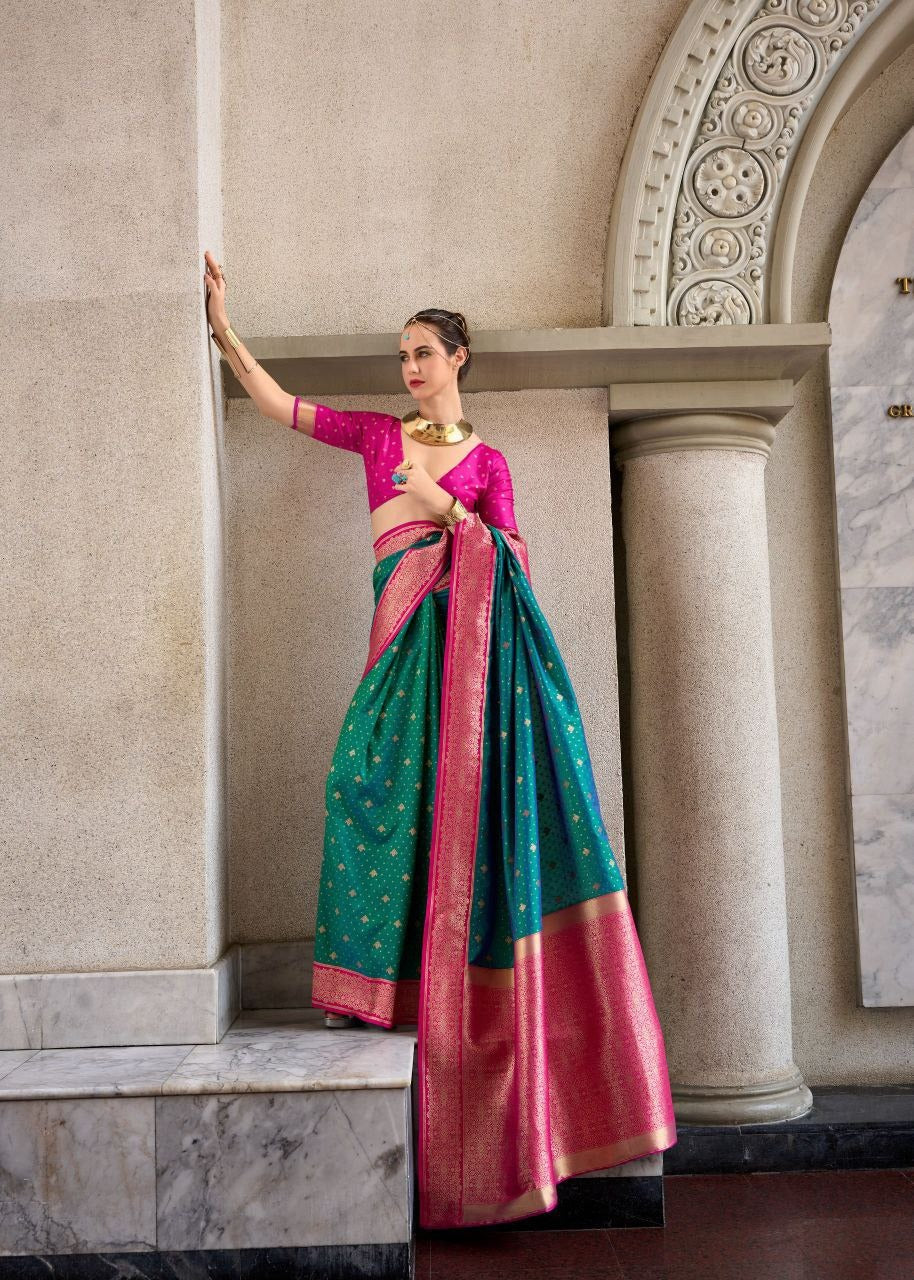 Pure Soft Silk Saree with Rich Zari Woven Pallu – Available in 4 Elegant Shades