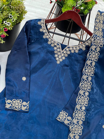 Embroidered Jimmy Choo Silk Kurta Set